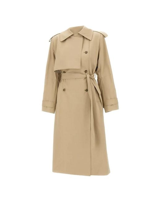 Herskind Natural Fernandes Double-Breasted Belted Coat