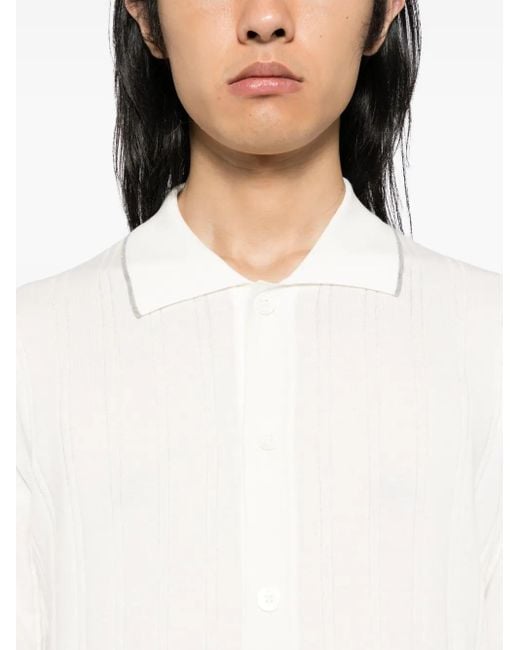 Cruciani White Knitted Shirt for men