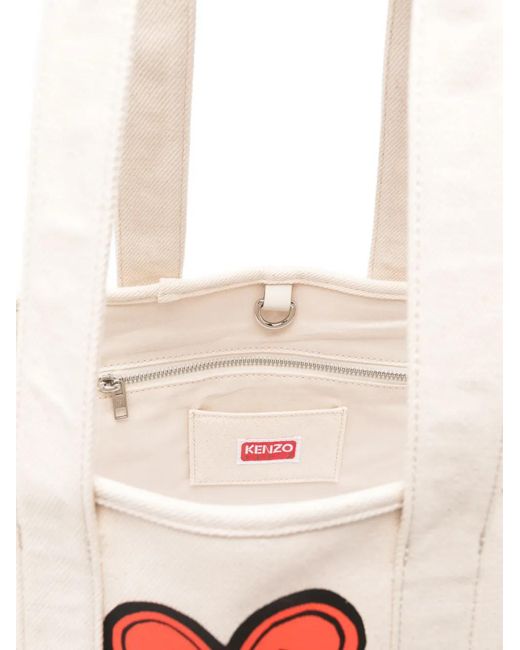 KENZO White X Futura 2000 Utility Boke Flower-Print Tote Bag