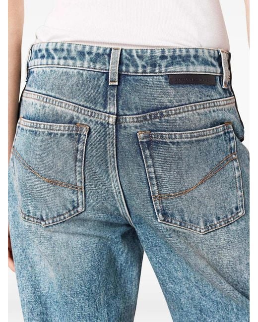 Stella McCartney Gray Lace-Up Panelled Jeans