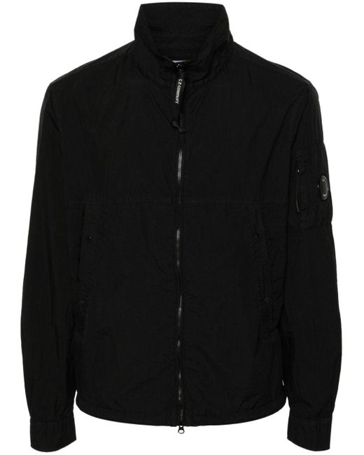 Giacca-camicia Taylon con applicazione di C P Company in Black da Uomo