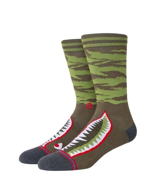 Stance Green Warbird Crew Socks for men