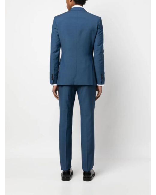 Fursac Blue Single-Breasted Suit for men