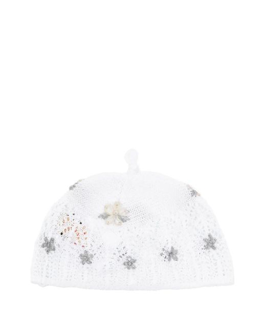 メンズ Magliano クロシェ ビーニー White