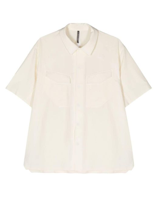メンズ Veilance Field Semi-sheer Shirt White