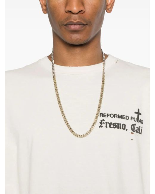 Willy Chavarria White Reformated T-Shirt for men