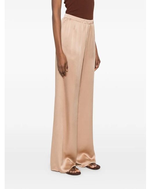 Antonelli Natural Pantalon Palazzo À Taille Élastiquée