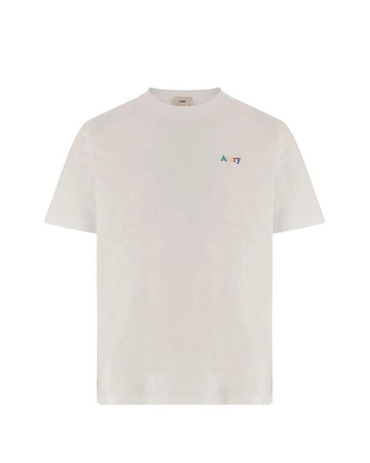 Autry White T-Shirt With Logo for men