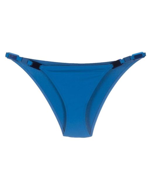 Eres Galet Thinstrap Detail Bikini Bottoms in Blue Lyst