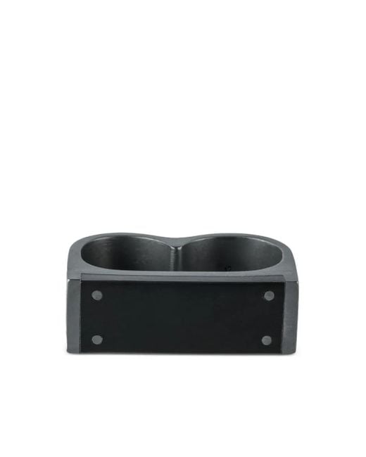 Parts Of 4 Plate Double リング スターリングシルバー Black