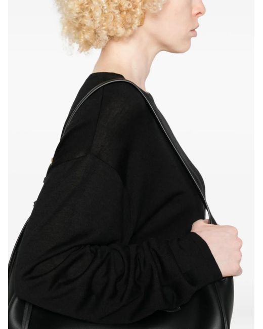 Jersey con cuello redondo Totême  de color Black