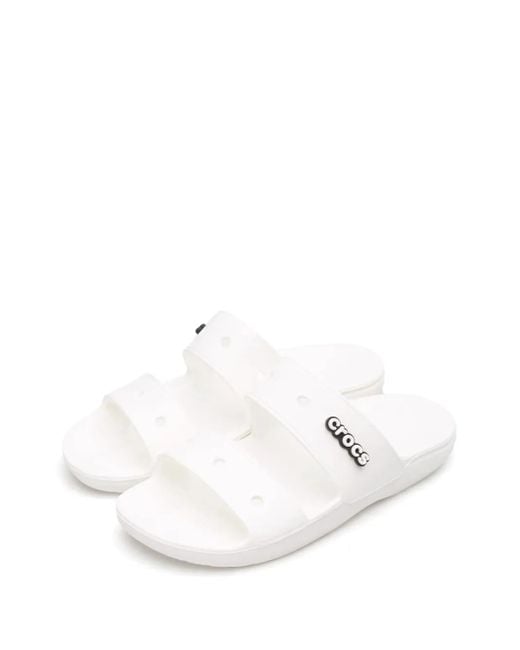 CROCSTM White Cozy Casual Sports Slides for men
