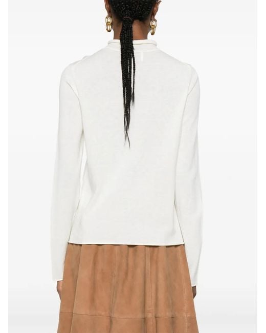 Marc O' Polo White Turtleneck T-Shirt