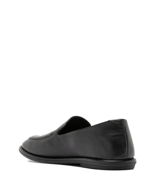 Officine Creative Black Mienne 101 Leather Loafers