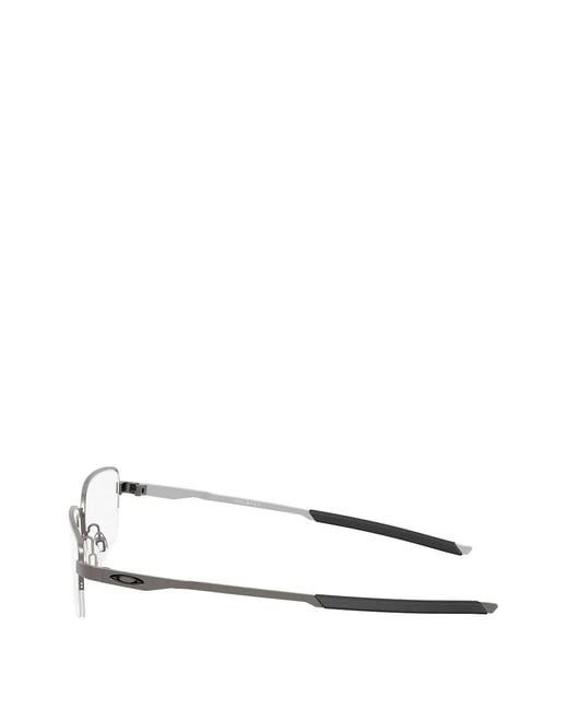 Oakley White Foil Rectangle-Frame Glasses