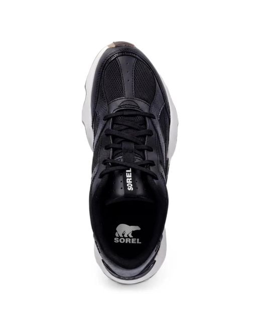 Sorel Black Kinetic Array Panelled Sneakers