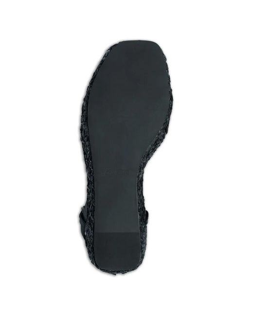 Bernardo Black Cairo Criss-Cross Wedge Espadrilles