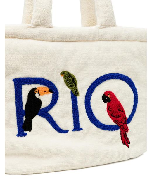 Farm Rio White Rio Tote Bag