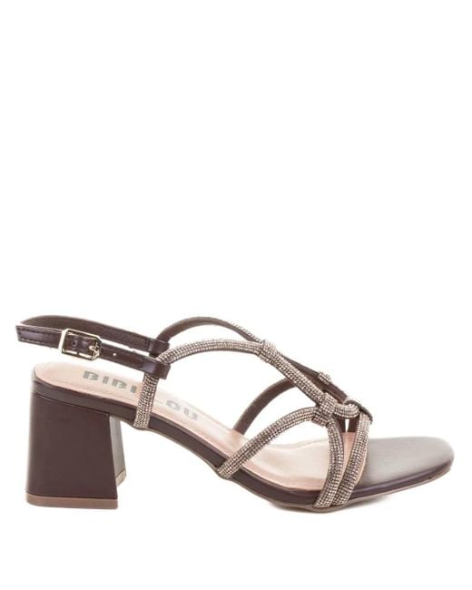 Bibi Lou Pink Sandalen mit Kristallen