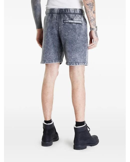 Guess Blue Wide-Leg Shorts