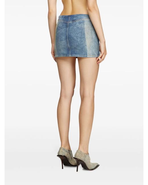 DIESEL Blue Mini Skirt By De-P
