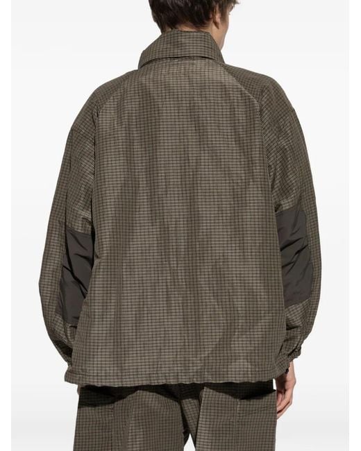 Comme des Garçons Brown Plaid-Pattern Jacket for men