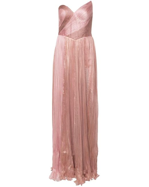 IRIS SERBAN Pink Valerina Maxi Dress