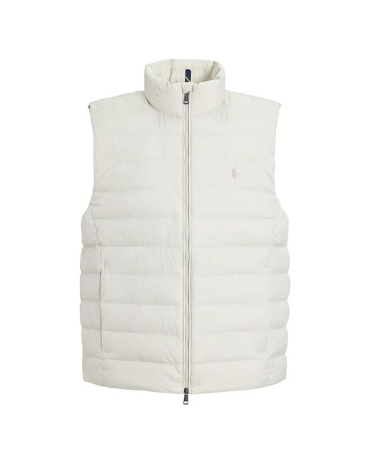 Polo Ralph Lauren White Quilted-Pattern Gilet for men