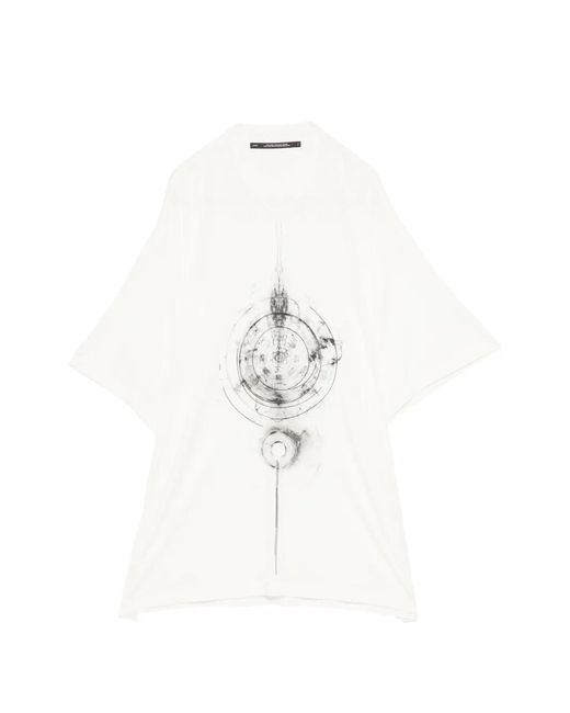 Julius White Print T-Shirt for men