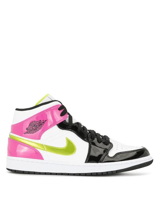 Nike White Air 1 Mid Se "Cyber Active Fuchsia" Sneakers