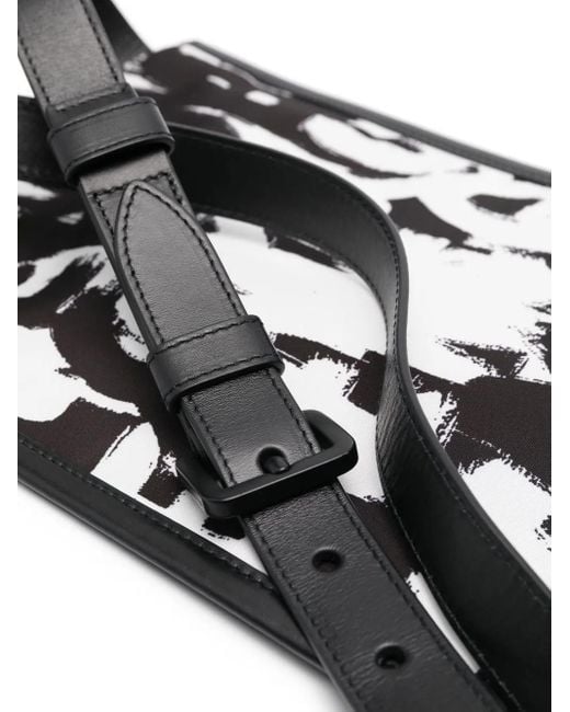 Alexander McQueen Schultertasche Mit Graffiti-Print in Black für Herren
