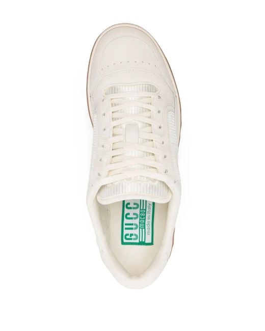 Gucci White Mac80 Leather Sneakers for men