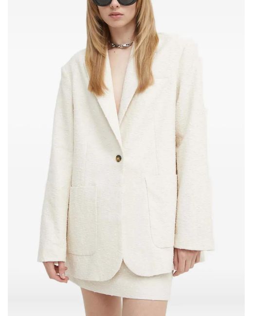 Herskind White Single-Breasted Blazer