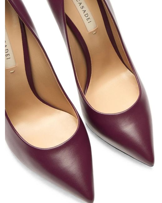 Casadei Purple Blade Minorca Pumps