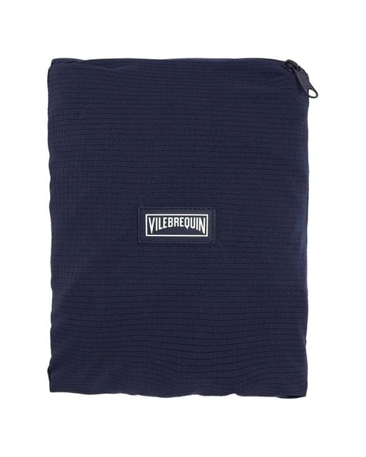 Vilebrequin Blue Drawstring Checked Swim Shorts for men