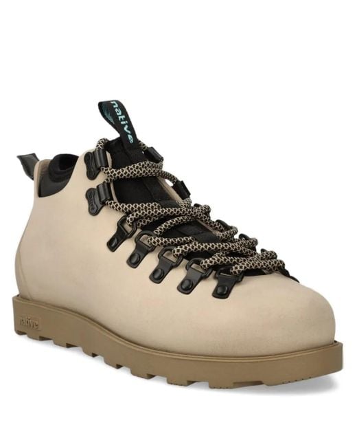 Native Eyewear Black Lace-Up Ankle Boots