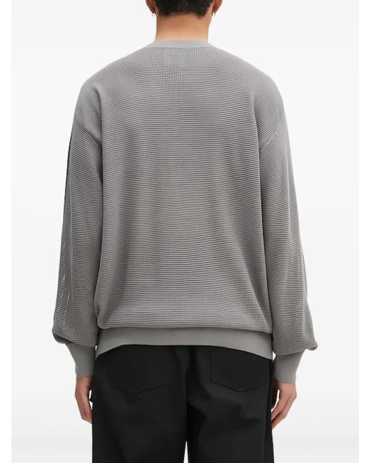 Y-3 Gray Pull À Col Rond