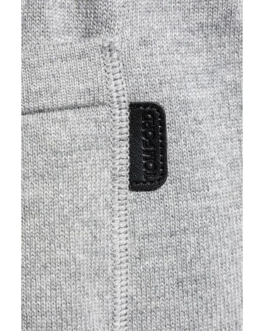 Tom Ford Trainingsbroek Met Logopatch in het Gray voor heren