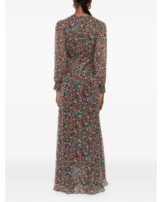 Rixo Brown Meera Maxi Dress