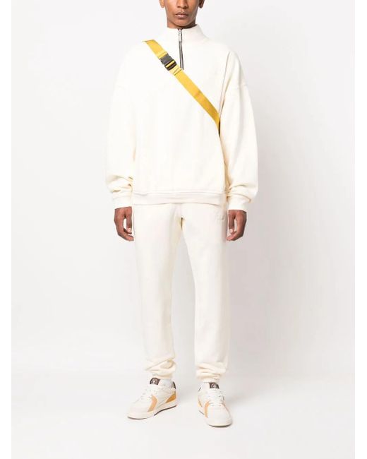 Rhude White Cotton Drawstring Track-Pants for men