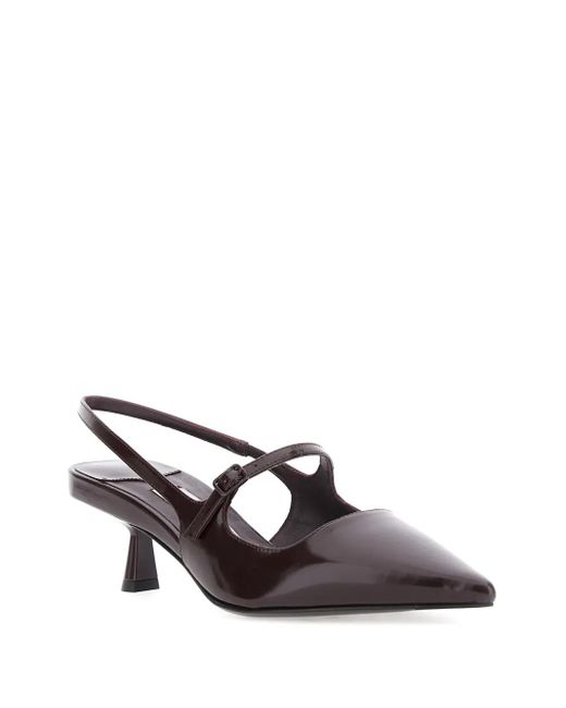 Jimmy Choo Brown 45Mm Didi Slingback Pointed-Toe Pumps