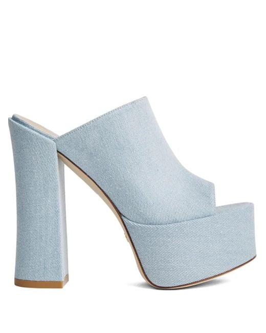 Stuart Weitzman Blue 145Mm Skyhight Heeled Sandals