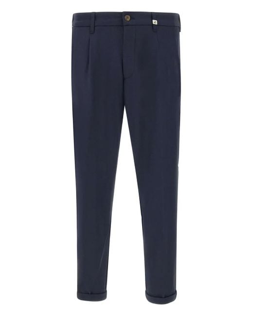 Myths Blue Turn-Up Regular Trousers for men