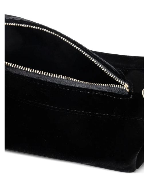 Neous Black Ara Velvet Tote Bag