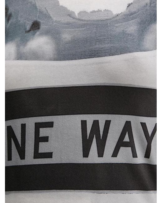 Desigual Blue Graphic-Print Short-Sleeve T-Shirt