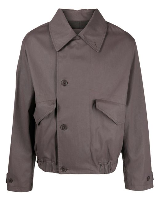 Lemaire Gray Oversized-collar Bomber Jacket for men