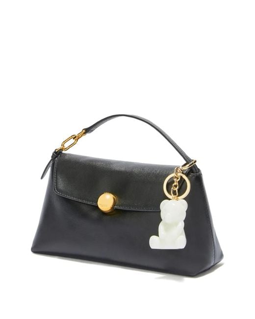 Furla White Bear-Shaped Keyring