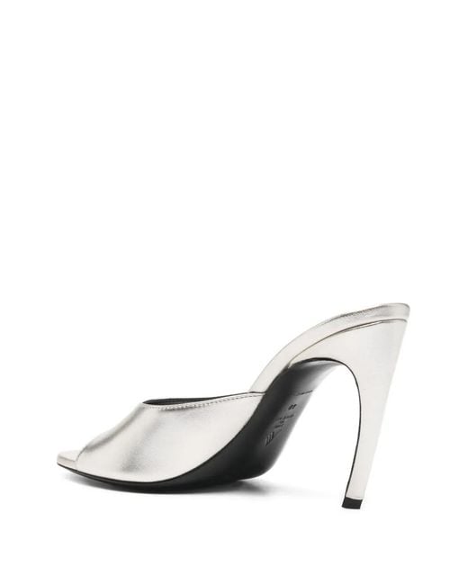 The Attico White Betta Sandals
