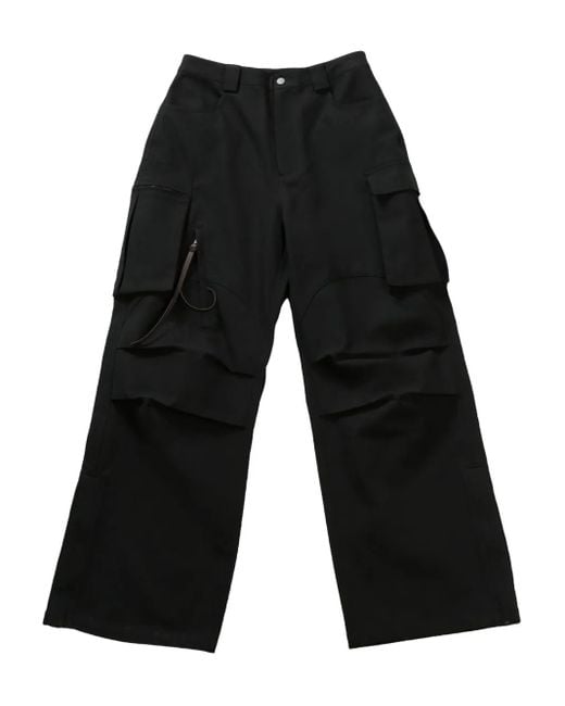 Fax Copy Express Black Cargo Style Trousers