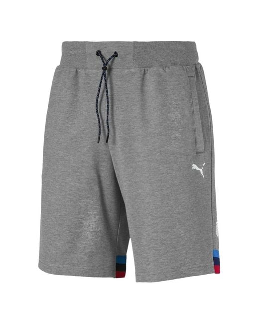 PUMA Gray X Bmw Stripe-Detail Shorts for men